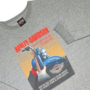 Vtg Harley-Davidson Shirt 100th Anniversary Celebration Party Milwaukee 2003 XXL